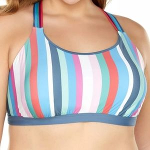 Time & Tru Reversible Swinsuit Bralette Top 1x